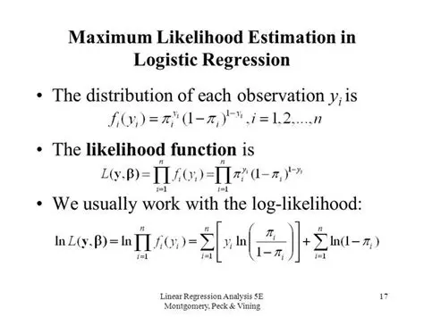 Logit Function and Maximum Likelihood Estimation