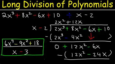 Long Division of Polynomials