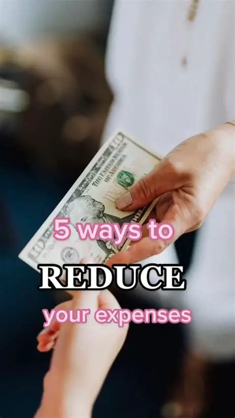 Look for ways to reduce your expenses