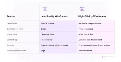 Low Fidelity Visualizations