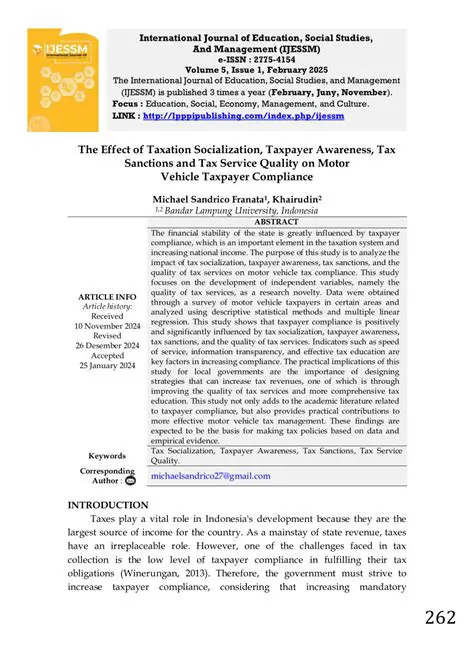 Low level of taxpayer awareness