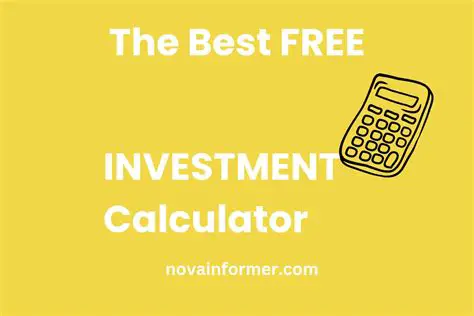 Main Features of the Free Investment Calculator