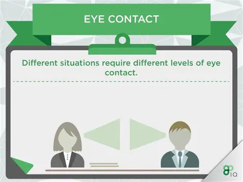 Maintaining Direct Eye Contact