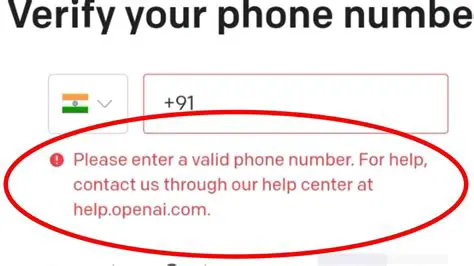 Make sure you have a valid phone number