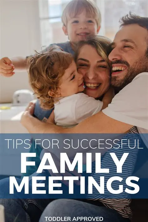 Make time for regular family meetings