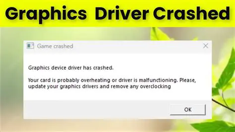 Malfunctioning graphics driver