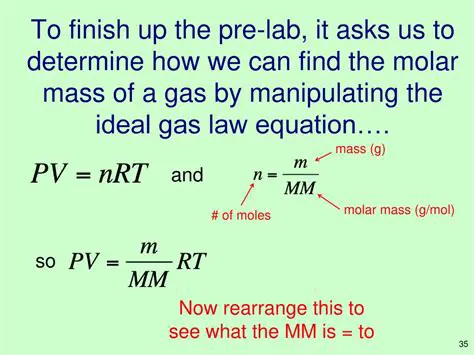 Manipulating the Ideal Gas Law