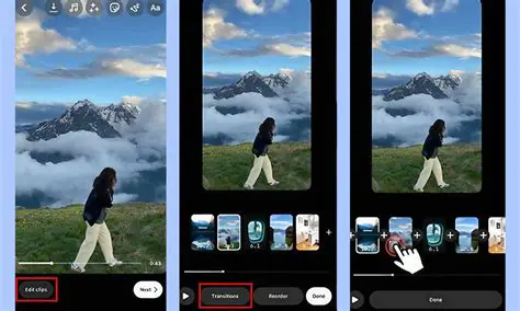 Many transition effects between pictures