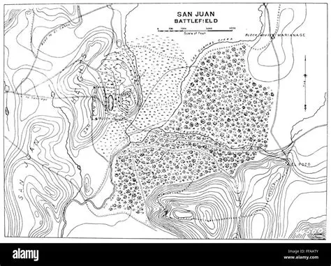Map of the Battle of San Juan Hill