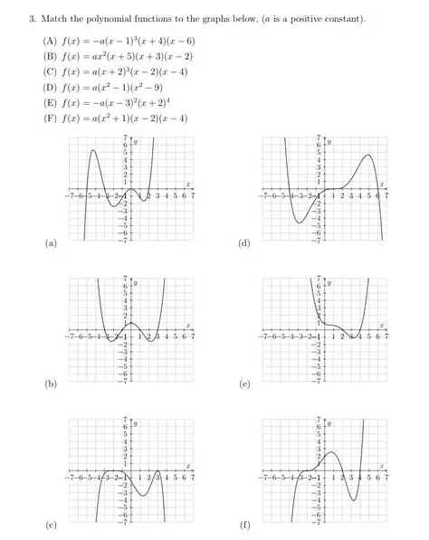 Matching Graphs with Polynomial Functions