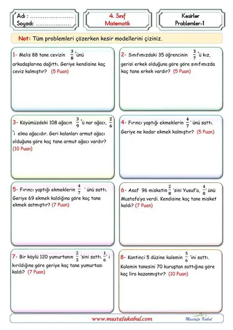 Matematik Problemleri ve Uygulama