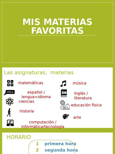 Materias Favoritas de los Estudiantes