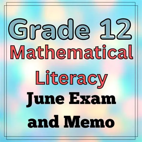 Mathematics Literacy Grade 12 Term 1 2025 Rubric