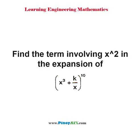 Maximizing the Term Involving x