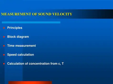 Measurement of Sound Velocity