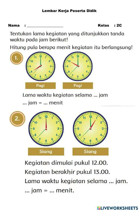 Membagi Tugas dan Menghitung Waktu