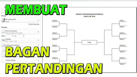 Membuat Bagan Pertandingan untuk 16 Tim