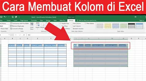 Membuat Kolom Pertama Selalu Terlihat Walaupun Halaman Digeser ke Samping