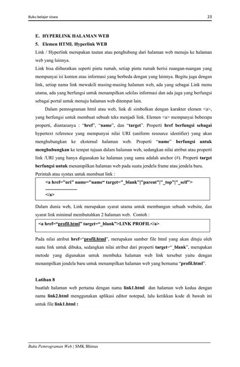 Membuat tautan ke konten lainnya