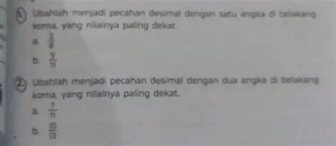 Mencari Pecahan yang Nilainya Paling Besar