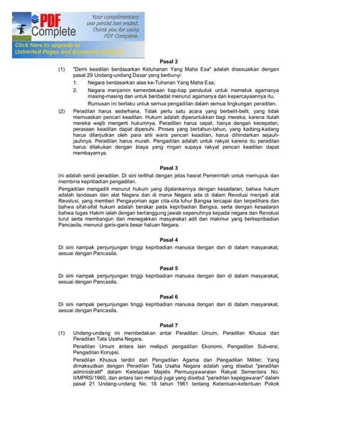 Mengatur Kekuasaan Kehakiman