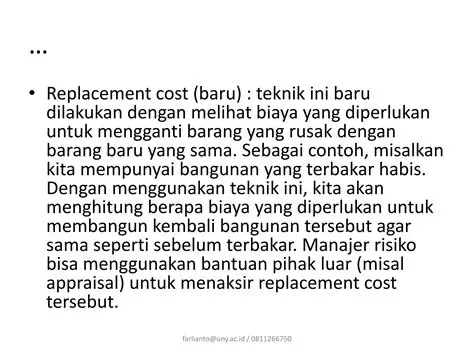 Mengganti Barang yang Rusak