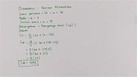 Menghitung Jumlah Kursi pada Setiap Baris