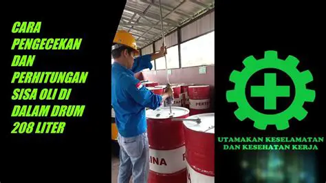 Menghitung Jumlah Minyak Cat di Drum