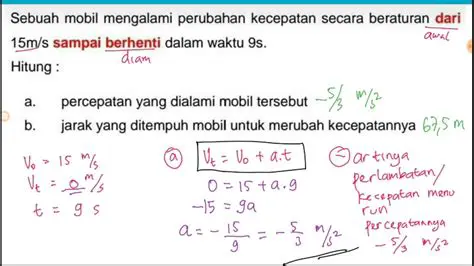 Menghitung Kecepatan Mobil