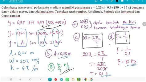 Menghitung Kecepatan Perambatan Gelombang Transversal