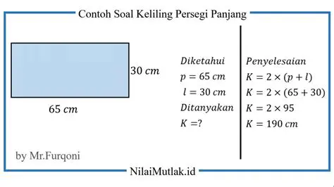 Menghitung Keliling Daun Jendela Berbentuk Persegi Panjang
