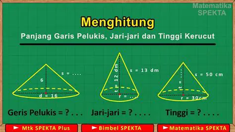 Menghitung Panjang Garis Pelukis pada Kerucut