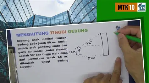 Menghitung Skala Gedung dengan Tinggi 40 cm
