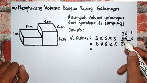 Menghitung Volume Bangun Ruang Gabungan