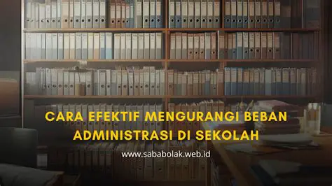 Mengurangi Beban Administrasi