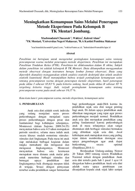 Meningkatkan kemampuan sains