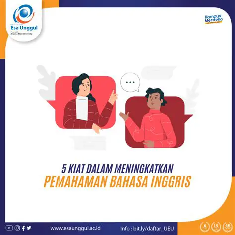 Meningkatkan pemahaman bahasa Inggris