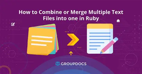 Merge multiple text files into a single file
