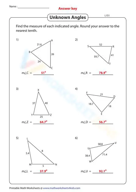 Methods for Finding Unknown Angles