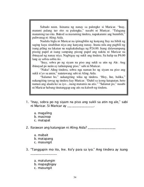 Mga Katangian ng mga Tauhan