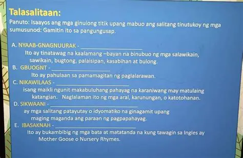Mga Katangian ng Talasalitaan