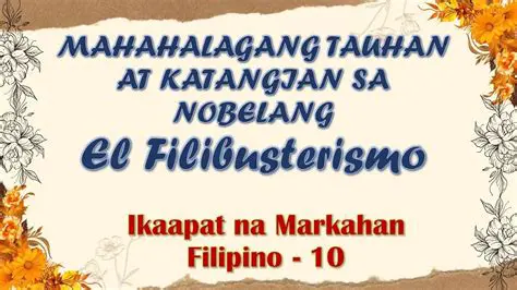 Mga Pahayag ni Rizal tungkol sa El Filibusterismo