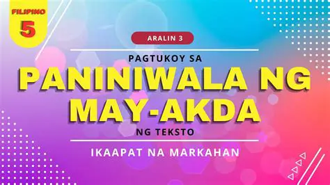 Mga Paraan ng Pagtukoy ng Paniniwala ng May Akda