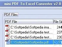 mini PDF to Excel Converter