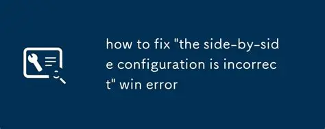 Missing or corrupted dependencies