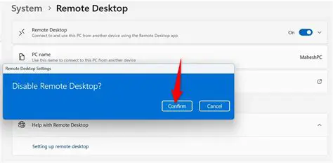 Missing Remote Desktop feature