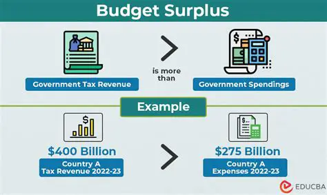 Monitor the budget surplus