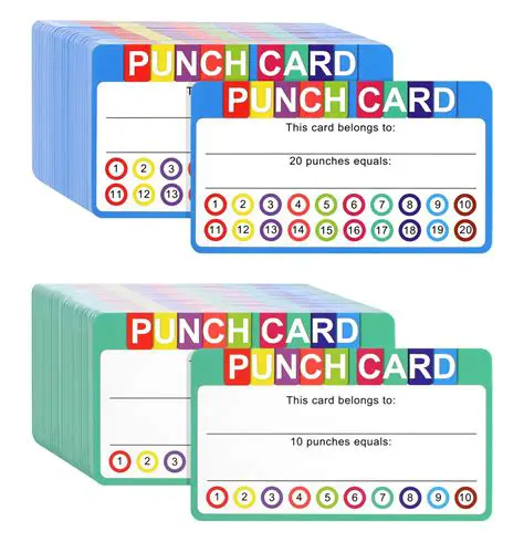 Monthly Game Club Punch Card
