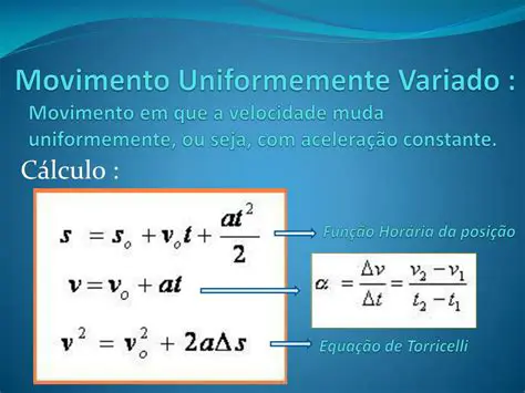 Movimentos Uniformemente Variados