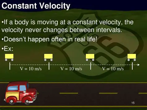 Moving at a constant velocity